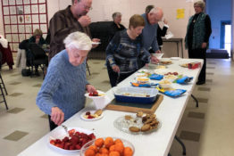 buffet table