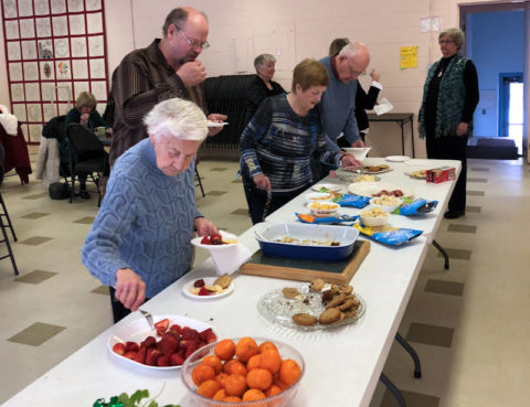 buffet table