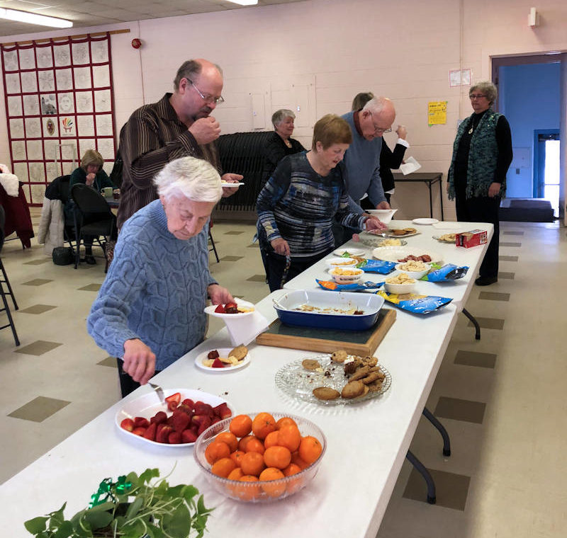 buffet table