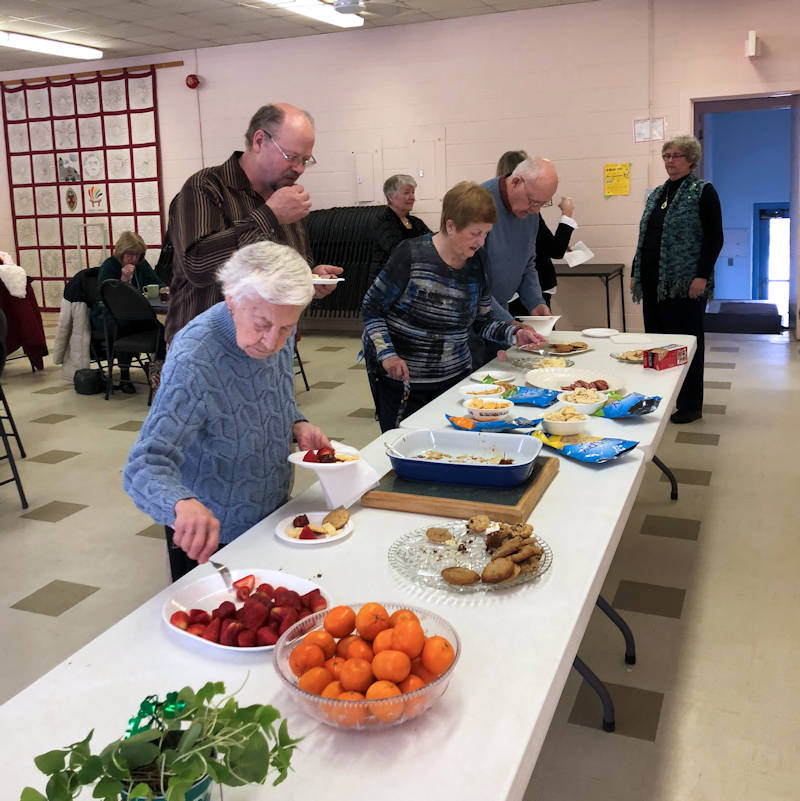 buffet table